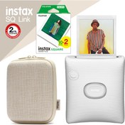 Resim Instax Sq Link Beyaz Ex D Akıllı Telefon Yazıcısı ve Hediye Seti 4 