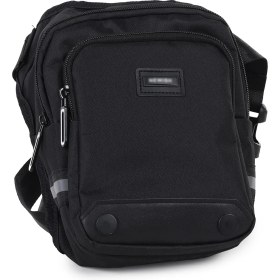 Resim Bizoon NP294 Çok Gözlü Reflektörlü Moto Kurye Siyah Bel ve Bacak Çantası 