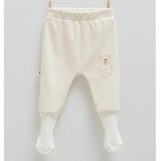 Resim Cute Bear Çoraplı Bebek Pantolon Bej 