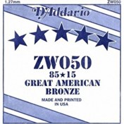 Resim D'Addario ZW050 Tek Akustik Gitar Teli (50) 