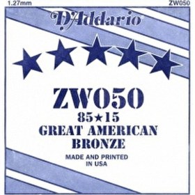 Resim D'Addario ZW050 Tek Akustik Gitar Teli (50) 