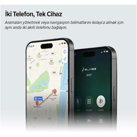 Resim Blaıse Gt1 Bluetooth Motosiklet Intercom Siyah 