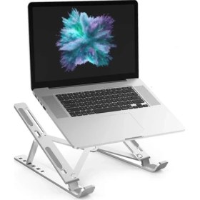Resim Asfal Alüminyum Notebook/laptop Tablet Standı 6 Kademeli Metal 