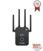 Resim Torima AC35Q Siyah Wi-Fi Router 1600Mbps Çift Bant 4 Anten 