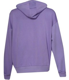 Resim hummel Devon Zip Neck Hoodie Mor Kadın Hoodie 