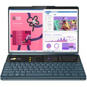 Resim LENOVO Yoga Book 9/Core i7-1355U/16 GB RAM/1 TB SSD/13.3"/Win 11/Laptop Deniz Mavisi 82YQ004STR 