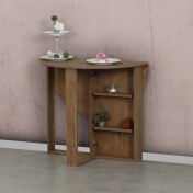 Resim Pasific Home Middle Pratik Katlanır Masa, Koyu Meşe 