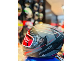 Resim Scoyco FF-869 FULL FACE ( Kapalı ) Güneş Vizörlü ( Gözlüklü ) Motorsiklet Kaskı ( DOT-CE ) WIND 