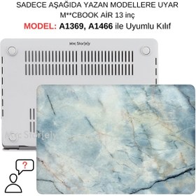 Resim Mcstorey Macbook Air Kılıf 13 Inç Mermer11nl (ESKİ USB'Lİ MODEL 2010-2017) A1369 A1466 Ile Uyumlu 