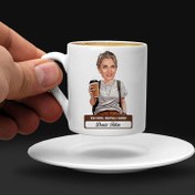 Resim En Havalı Anne Karikatürlü Kahve Fincanı 