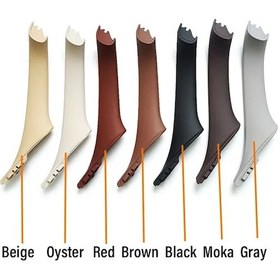 Resim Siyah Sol-sol Sağ İç Araç Yolcu Kapı Kolu İç Panel Kapak Trimi 