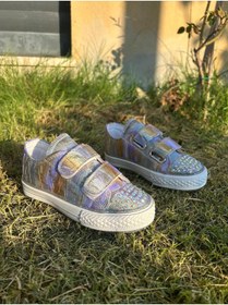 Resim Scarpe Magiche Lila Pile Kız Çocuk Ayakkabısı Işıklı (31-35 numara arası IŞIKSIZDIR ) 