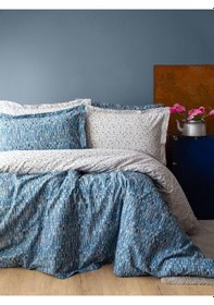 Resim Leros Nevresim Takımı Indigo Tek Kişili 