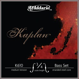 Resim D'Addario K610 3/4M Kaplan 3/4 Kontrbas Teli 