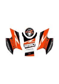 Resim GP Kompozit KTM 1290 Super Adventure 2021-2023 Uyumlu Tank Pad Seti Turuncu 