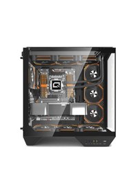 Resim Quantum Gaming Proxima Siyah 4 Adet Argb Fan 390mm Vga Temperli Cam Ve Type-c Bağlantılı 850w Gaming Kasa 