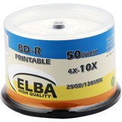 Resim Elba Blu-Ray BD-R 10X 25GB 50Lİ Cake Box Prıntable 