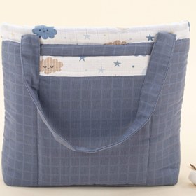 Resim Bebek Bakım Çantası - İndigo Muslin - Mavi Bulut 