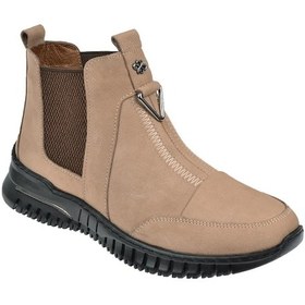 Resim Pullman Hakiki Deri Comfort Kadın Bot At-019 Bej Nubuk Bej Nubuk 