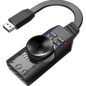 Resim Alfais 4677 USB Harici Ses Kartı 7.1 Kanal Ses Çıkışı ile Plextone Gs3 Oyun Destekli 