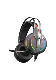 Resim Rampage RM-K6 STARK PLUS USB 7.1 Double RGB Gaming Mikrofonlu Kulaklık Metalik 