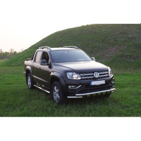 Resim Volkswagen Amarok 2010+ Off Road Krom Ön Koruma Ön Tampon Koruma Demiri Krom Glocity Aqm4wd 