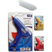 Resim WINNBOSS 40W Silikon Tabancası + 5 Adet Mum Silikon – Güçlü ve Dayanıklı Yapıştırma Aracı 