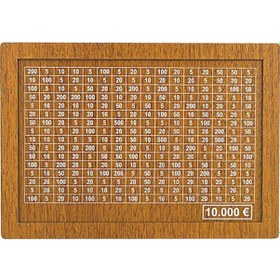 Resim Suntek Ahşap Para Kutusu El Sanatları Yeniden Kullanılabilir 