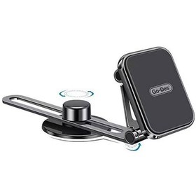 Resim Araba Araç İçi Telefon Tutucu Go Des GD-HD916 Magnetik Dönebilen Torpido Üstü Düz Zemin Tasarım 