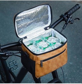 Resim Didadodo Bisiklet Çantası - Su Geçirmez, Termal Yalıtımlı, Dokunmatik Bölme Kahverengi, Küçük Boy Kahverengi 