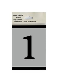 Resim Stencil Rakam Boyama Şablonu X037-sayı Rakam Yüksekliği 5 Cm 