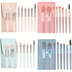 Resim 8 Mini Makyaj Fırçası Setleri, Taşınabilir Yumuşak Saç Başlangıç Güzellik Alet Setleri, Profesyonel Göz, Fondöten, Toz, Allık, Göz Farı, Kaş, Kapatıcı Fırçalar, Çanta ile Hediye Setleri, Sevgililer Günü, Düğün Hediyeleri 