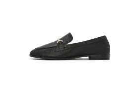 Resim Derimod Kadın Siyah Deri Maskülen Loafer 26PFD350218 