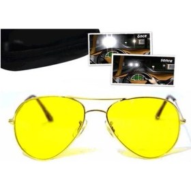 Resim Büro Ev Ofis Arabası Için Araç Içi Damla Metal Çerçeve Antifar Oto Gece Sürüş Gözlüğü 