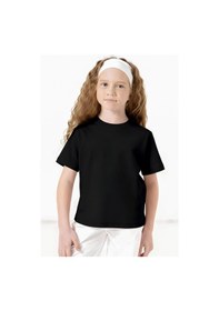 Resim Standart Fit Basic O Yaka 2li Paket Siyah-beyaz Unisex Çocuk T-shirt - 11328 Siyah - Beyaz 