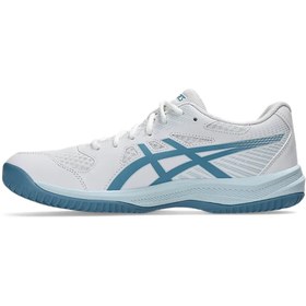 Resim Asics Upcourt 6 Erkek Voleybol Ayakkabısı 1071A104-105 Beyaz 
