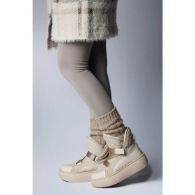 Resim Jump 60118 Suya Dayanıklı Kaydırmaz Taban Bej Kadın Kar Botu 