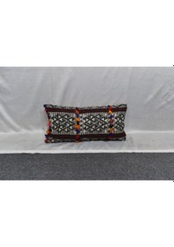 Resim Zehra Abla Halı Yeni El Dokuma Dekoratif Lumbar Kilim Kırlent Yastık Kılıfı 6188 