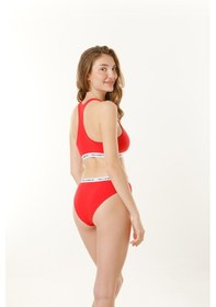 Resim Parlingerie Sporcu Büstiyer Takım Kırmızı 