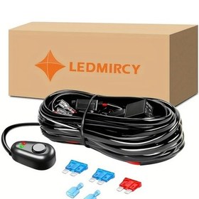 Resim Xuweiwei Wf1 Pvc 1 2 Lead 20awg On Off Switch Relay Harness Kit Offroad Truck Utv Atv Boat 