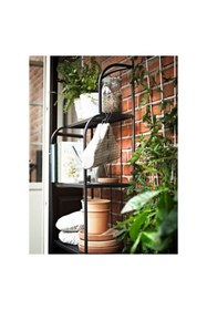 Resim IKEA dış mekan raf ünitesi, gri, 61x32x160 cm 