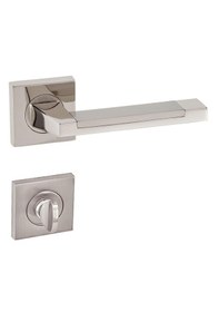 Resim Doğanlar Lüx Rozetli Kapı Kolu Nikel Saten 