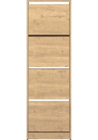 Resim Flat Duo 4 Katlı Ayakkabılık - Florida Meşe 51x157x26 Cm Meşe 