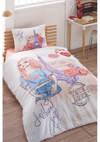 Resim Taç Kristal Tek Kişilik Ranforce Nevresim Takımı - Fashion 