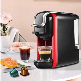 Resim AC-514K Multi Kapsül Espresso Kahve Makinesi Çok Özellikli Kapsül Uyumlu Italyan Cappuccino Makinesi 