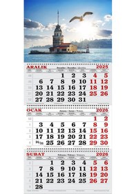 Resim 2026 Yılı Gemici Takvimi-kız Kulesi Ve Martı 