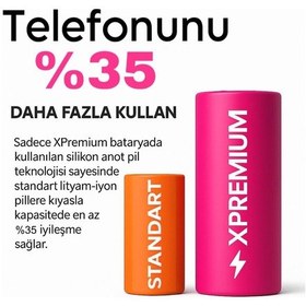 Resim Xpremium Apple Uyumlu iPhone 13 Pro Max Batarya Pil Süper Yüksek Kapasiteli Güçlendirilmiş 4700 Mah 