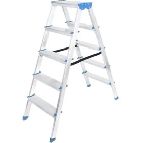 Resim Marsilyan 5+5 Çift Basamaklı Alüminyum Metal Merdiven 