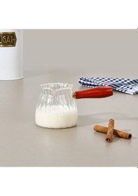 Resim Kitchen Borosilikat Cam Cezve - Şeffaf - 305 Ml Çok Renkli 