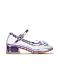 Resim Kiko Kids Unicorn Kız Çocuk Topuklu Abiye Şeffaf Ayakkabı Lila Lila 